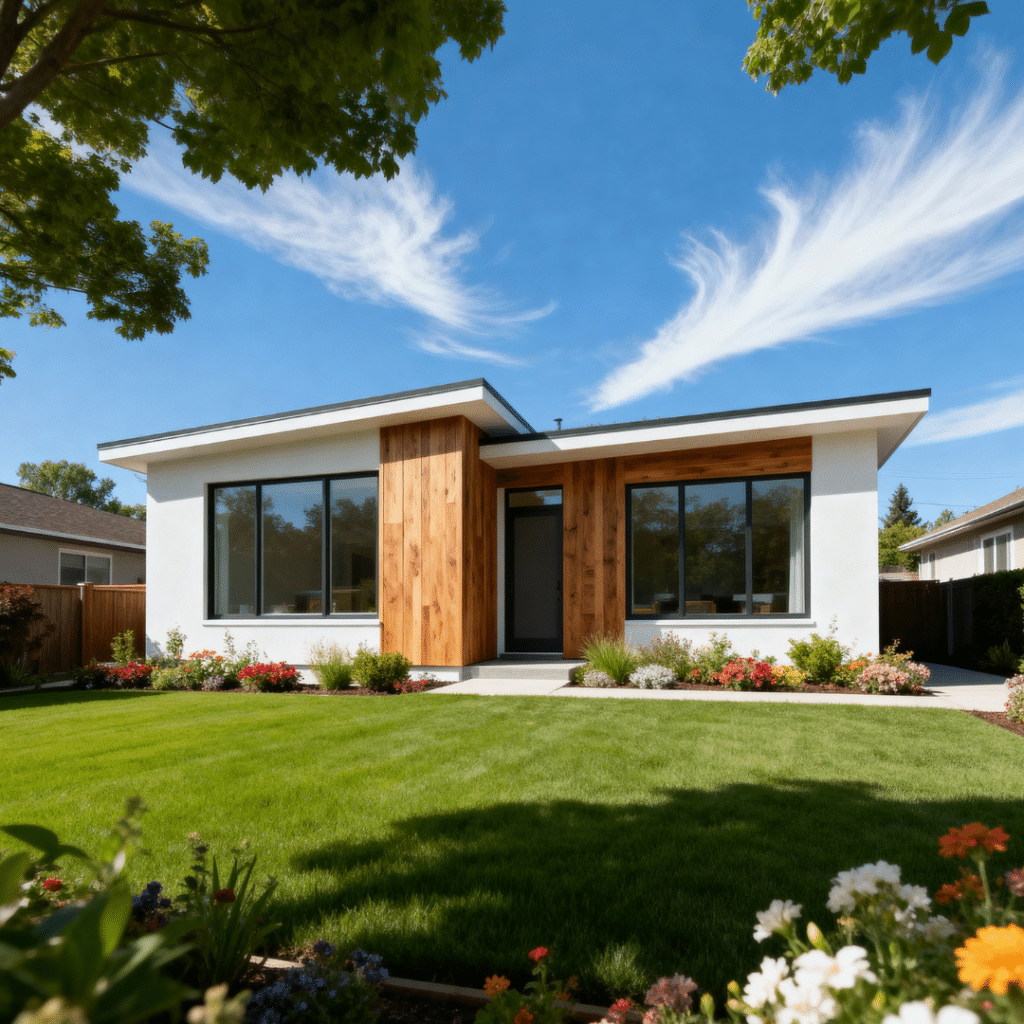 Small modern prefab home in Orillia, Ontario — compact, affordable design by My Own Cottage for first-time buyers and downsizers.