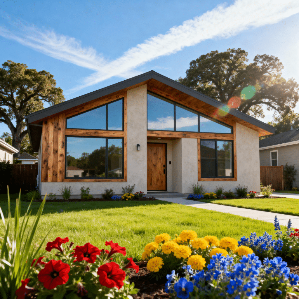 Modern small prefab home in Orillia, Ontario built with sustainable materials and energy-efficient design by My Own Cottage.