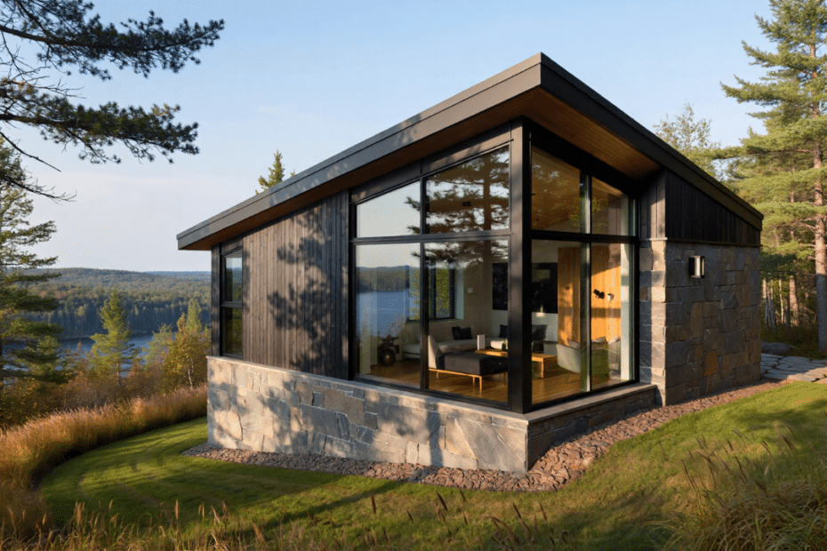 Prefab ADUs Kawartha Lakes on a rural property with modern design and natural light