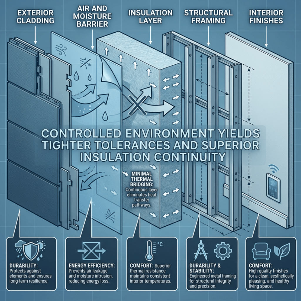 Illustration of Off-Grid Penthouse Apartment High-Performance Building Envelope