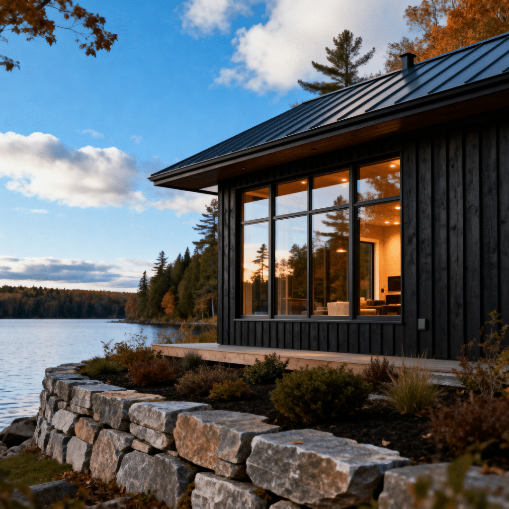 Waterfront cottage with private dock on Cameron Lake near Fenelon Falls in Kawartha Lakes Ontario