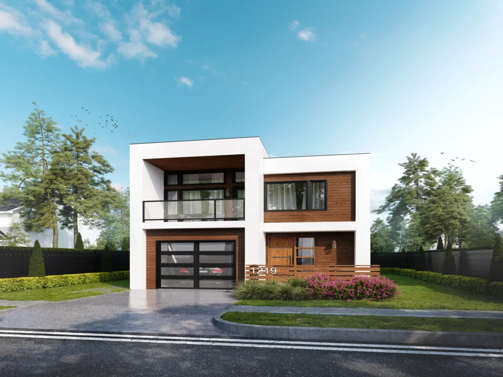 Modern Living prefab home Bracebridge Ontario 718 square feet mid-range four-season 2 bedroom 2 bathroom model with modern design on serviced Muskoka lot 2026