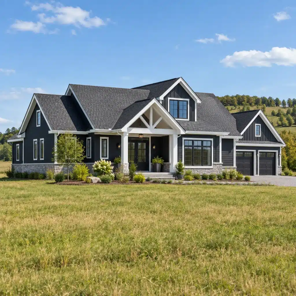 Custom home builders Peterborough: a My Own Cottage custom year-round home on a rural lot